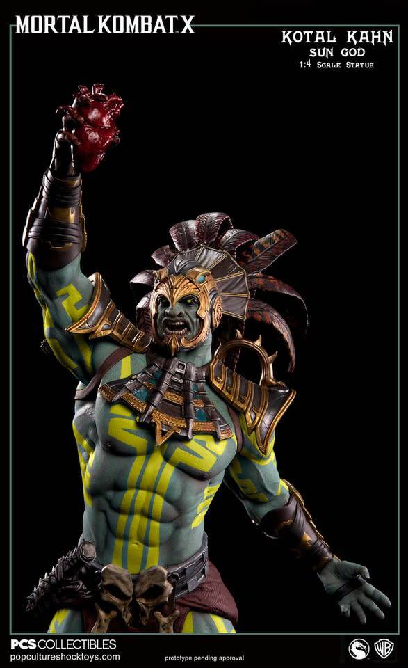 [DISPLAY MODEL] Mortal Kombat X: Kotal Kahn - Sun God 1:4 Scale Statue (ex44 of 500) - Fans Geek Store