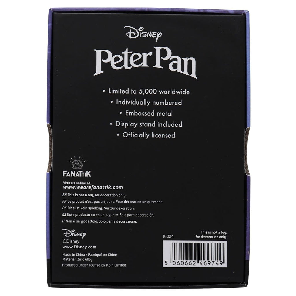 Disney: Peter Pan Limited Edition Ingot - Fans Geek Store