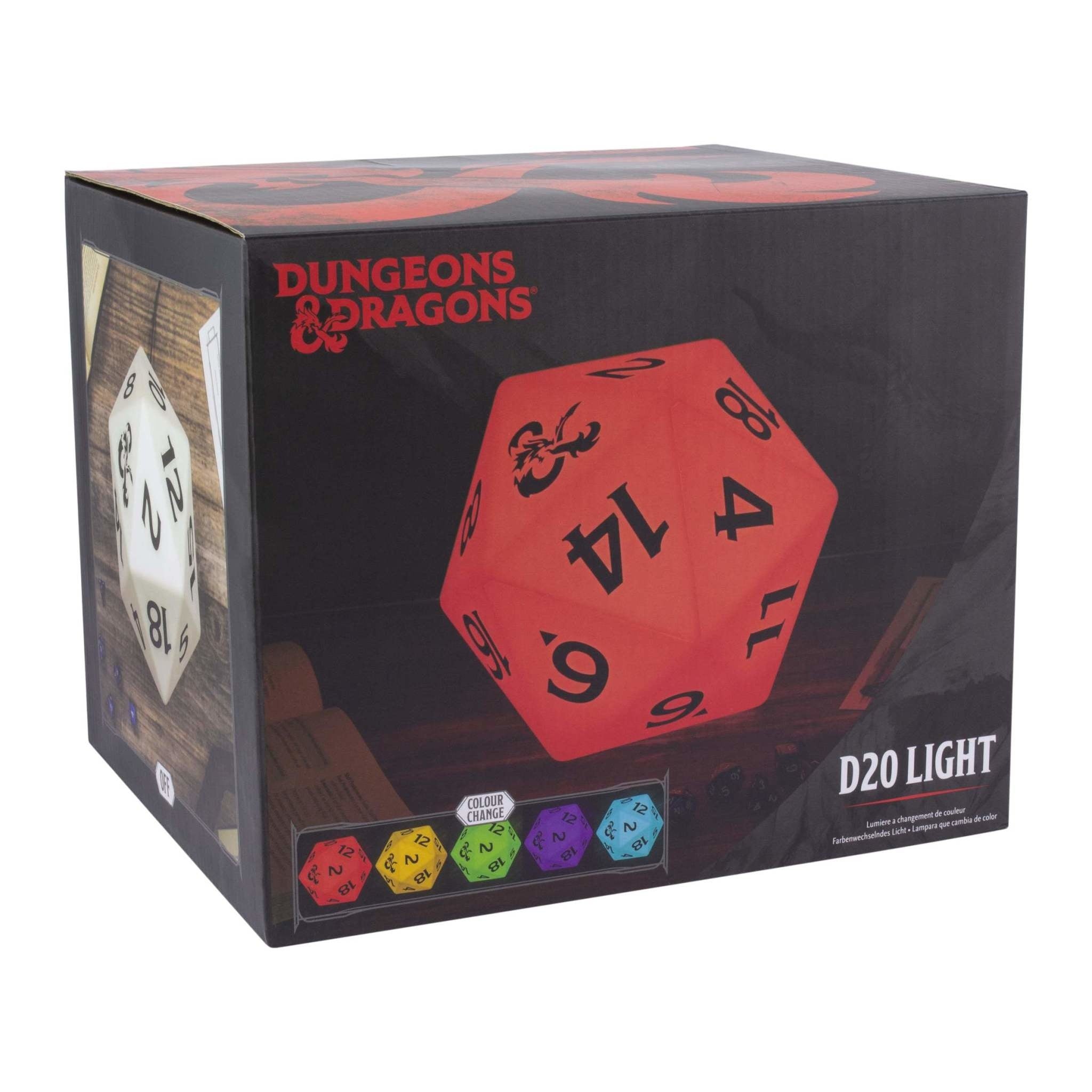 Dungeons & Dragons: D20 Colour Change Light - Fans Geek Store