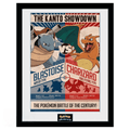 Pokémon Charizard vs Blastoise-ingelijste poster Red V Blue - Fans Geek Storeproduct_type#GB eye