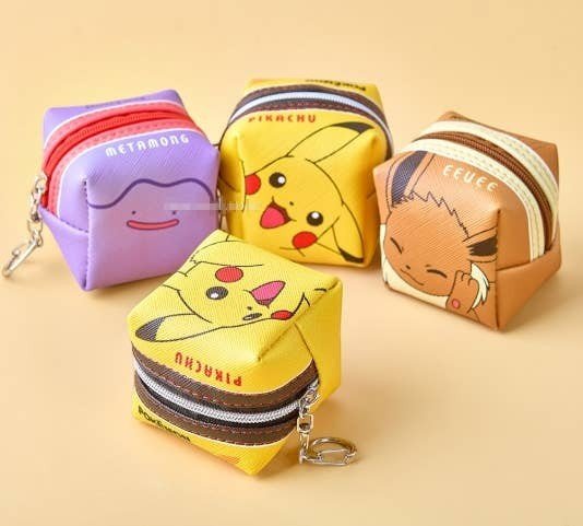 Pokémon Cube Pouch – Mini Ritszakje met Sleutelhanger - Fans Geek Storeproduct_typeK - Wonderland
