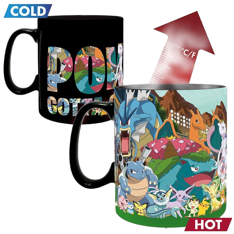 Pokémon Gotta Catch 'Em All warmtegevoelige mok 460 ml - Fans Geek Storeproduct_type#ABYstyle