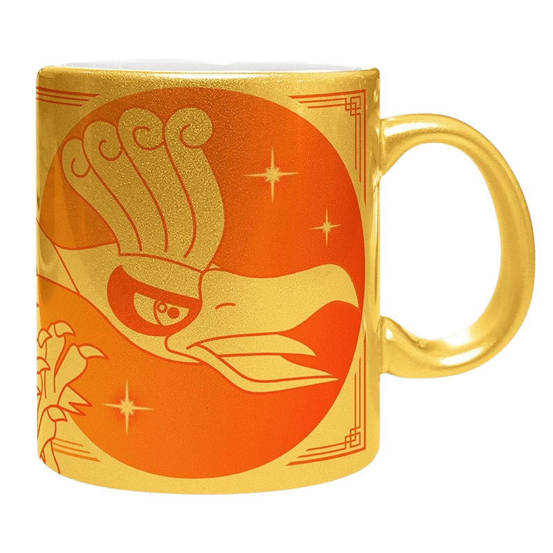 Pokémon Ho-Oh keramieken mok met gouden afwerking 320 ml - Fans Geek Storeproduct_type#ABYstyle