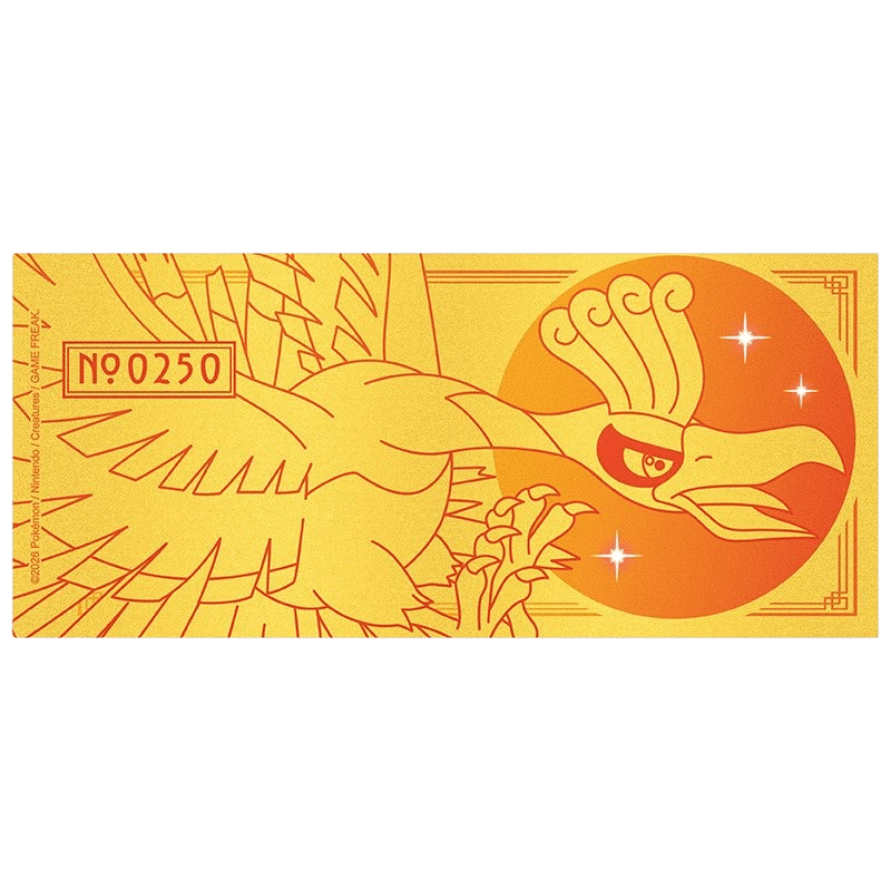 Pokémon Ho-Oh keramieken mok met gouden afwerking 320 ml - Fans Geek Storeproduct_type#ABYstyle
