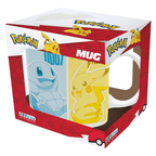 Pokémon Kanto-starters en Pikachu keramieken mok 320 ml - Fans Geek Storeproduct_type#Pokémon