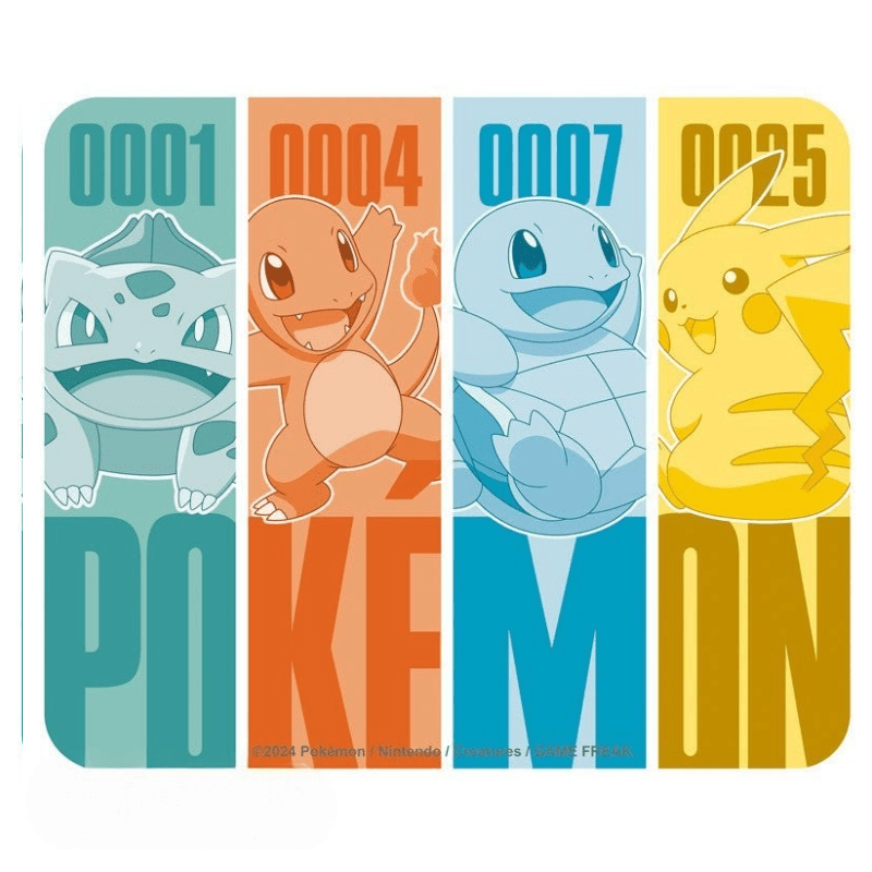 Pokémon Kanto-starters en Pikachu muismat 23,5 × 19,5 cm - Fans Geek Storeproduct_type#ABYstyle