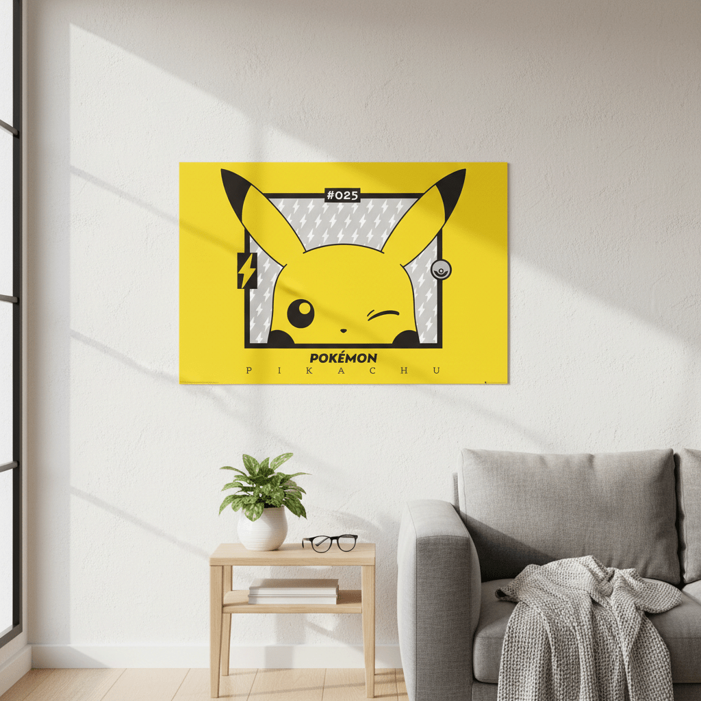 Pokémon knipogende Pikachu-maxiposter - Fans Geek Storeproduct_type#GB eye