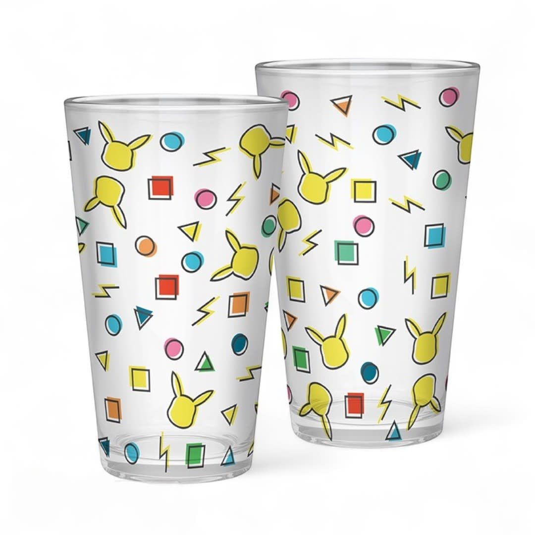POKEMON - Large Glass - 400ml - Pikachu pattern - Fans Geek Store