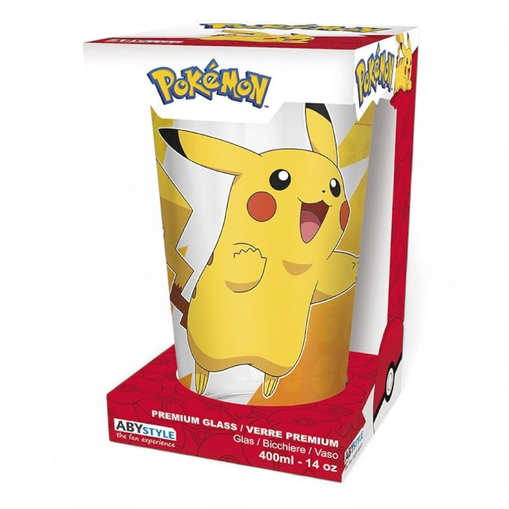 POKEMON - Large Glass Premium - 400ml - Pikachu foil - Fans Geek Store
