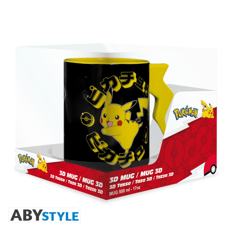 Pokémon 3D Mok Pikachu Lightning Bolt ABYstyle 460ml