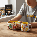 Pokémon ontbijtset met mok en kom, Pikachu en Kanto-starters - Fans Geek Storeproduct_type#Pokémon