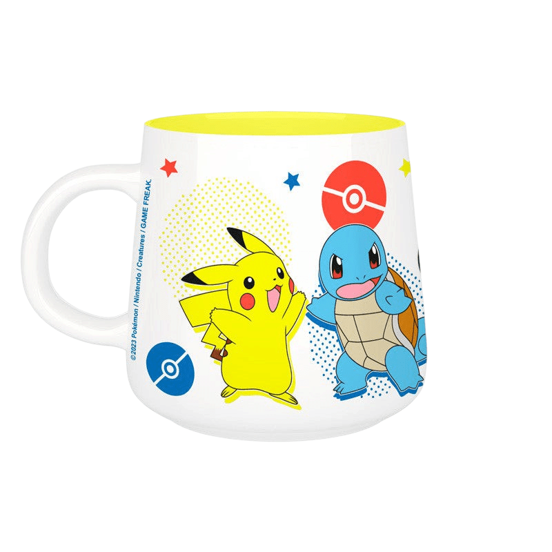 Pokémon ontbijtset met mok en kom, Pikachu en Kanto-starters - Fans Geek Storeproduct_type#Pokémon