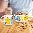Pokémon ontbijtset met mok en kom, Pikachu en Kanto-starters - Fans Geek Storeproduct_type#Pokémon