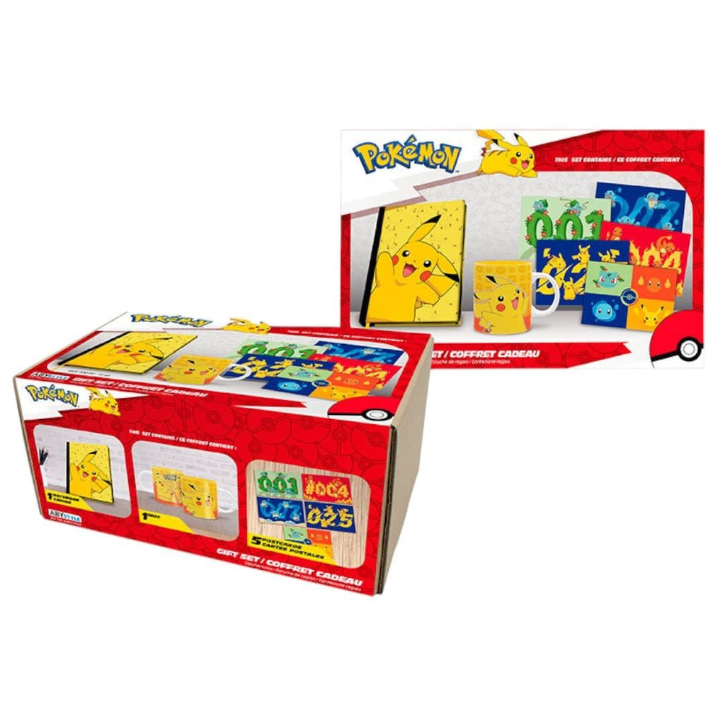 POKEMON - Pck A5 Notebook + Mug320ml + Postcards "Pikachu" - Fans Geek Store