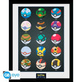 Pokémon Pokéballs-ingelijste poster - Fans Geek Storeproduct_type#GB eye