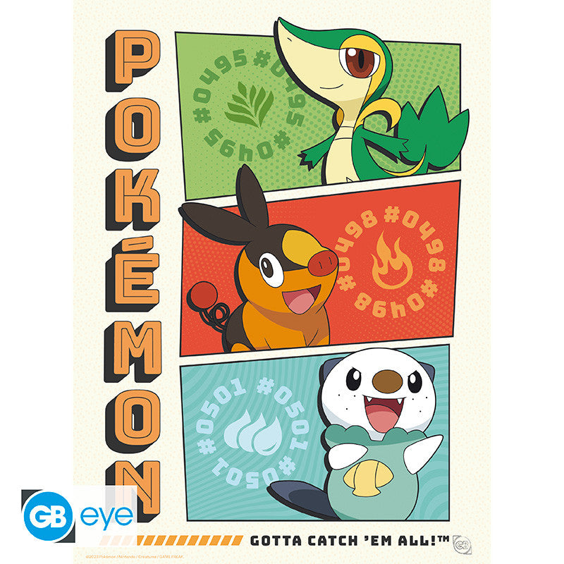 Pokémon Poster Portfolio Starters GB eye 21x29.7cm