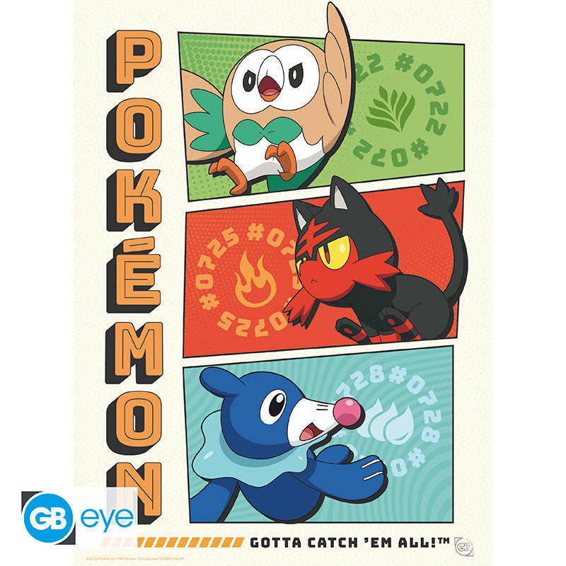 Pokémon Poster Portfolio Starters GB eye 21x29.7cm