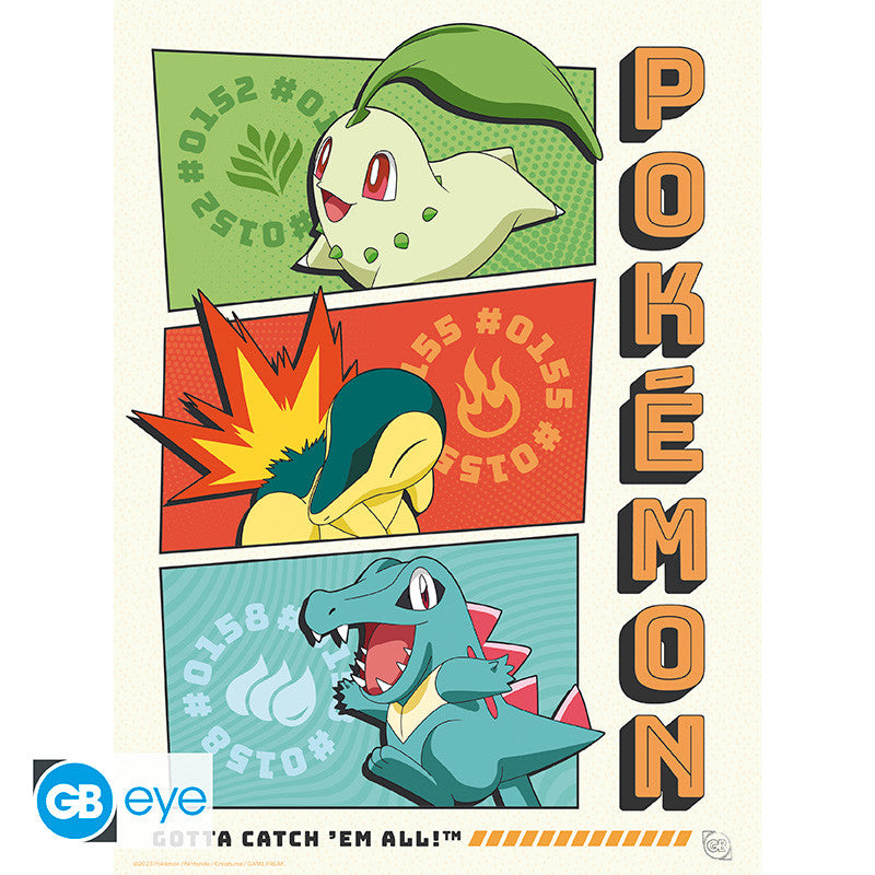 Pokémon Poster Portfolio Starters GB eye 21x29.7cm