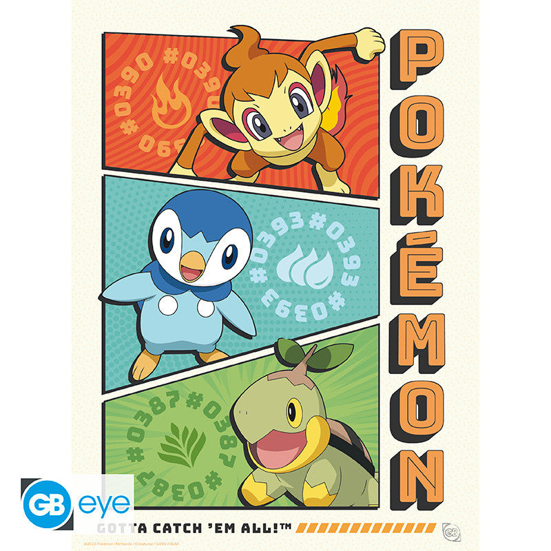 Pokémon Poster Portfolio Starters GB eye 21x29.7cm