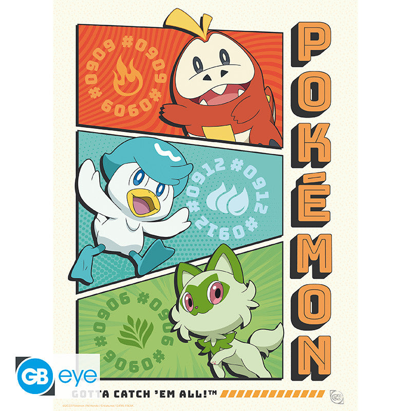 Pokémon Poster Portfolio Starters GB eye 21x29.7cm