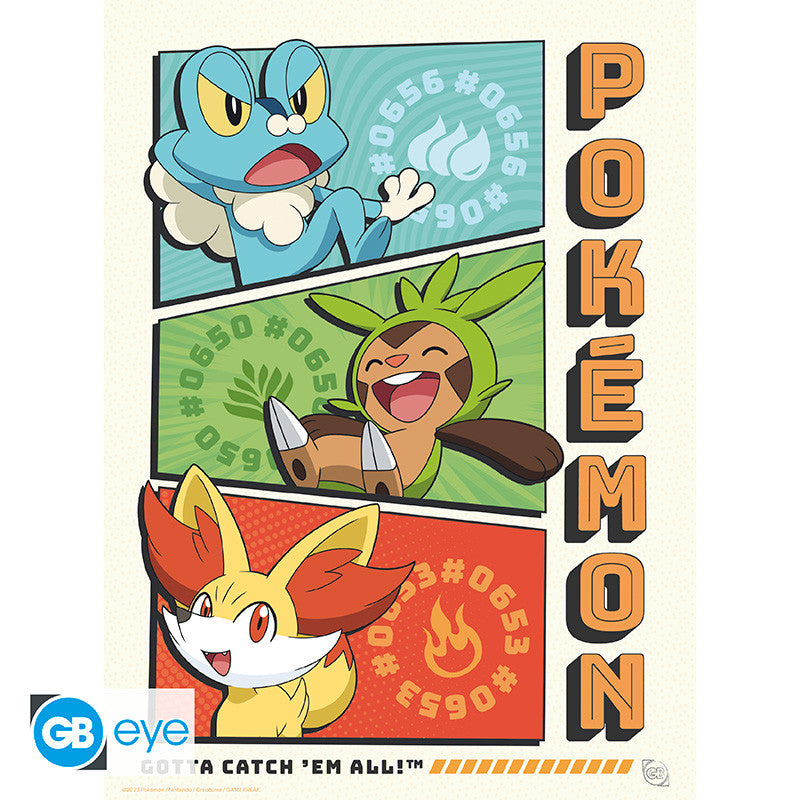 Pokémon Poster Portfolio Starters GB eye 21x29.7cm