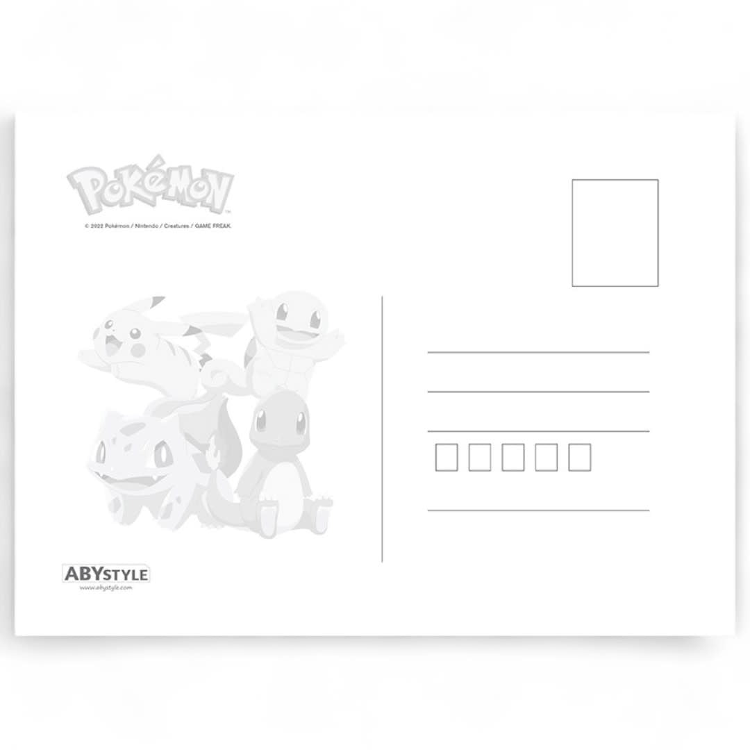 POKEMON - Postcards - Gen 1 starters - Fans Geek Store