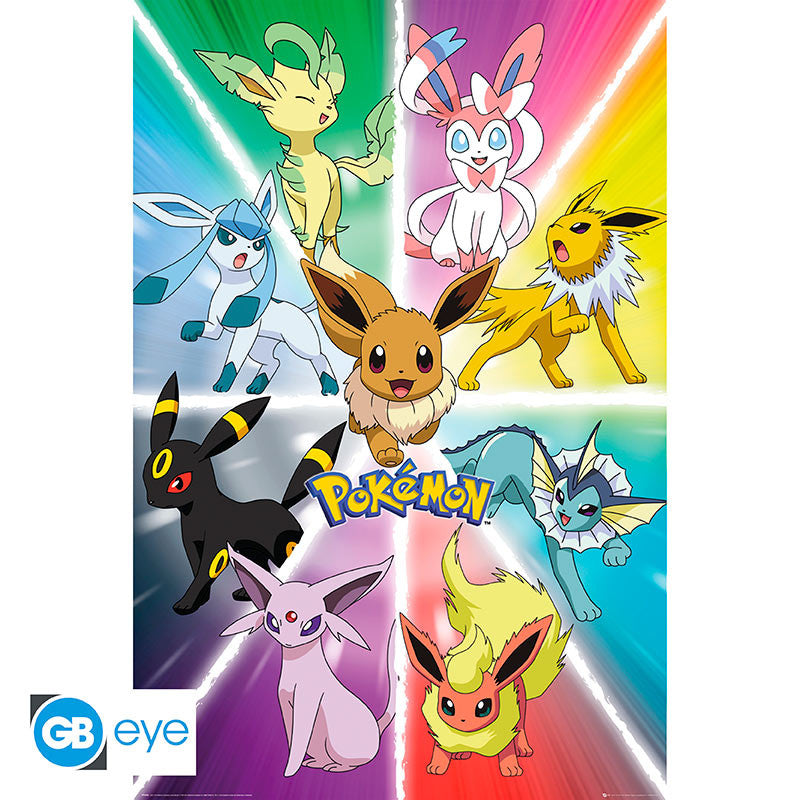 Pokémon Poster Eevee Evolution GB eye 91.5x61cm