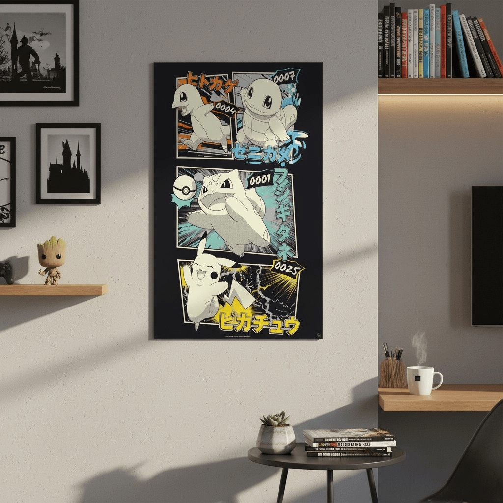 Pokémon poster met Pikachu en Kanto-starters 91,5 × 61 cm - Fans Geek Storeproduct_type#GB Eye