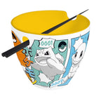 POKEMON - Ramen Bowl with chopsticks - "Starters Manga" - Fans Geek Store