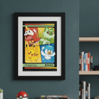 Pokémon Scarlet & Violet-ingelijste poster met Paldea-starters - Fans Geek Storeproduct_type#ABYstyle