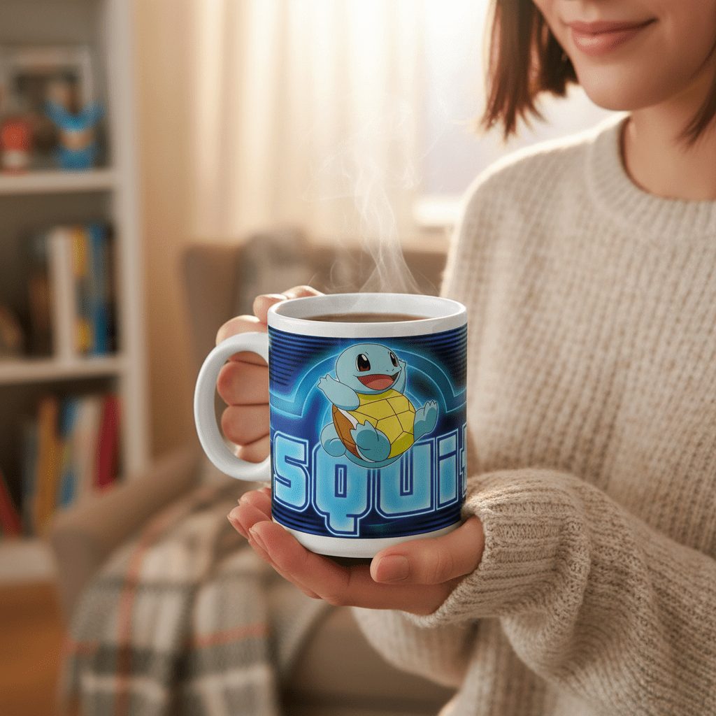 Pokémon Squirtle mok met neonontwerp 320 ml - Fans Geek Storeproduct_type#ABYstyle