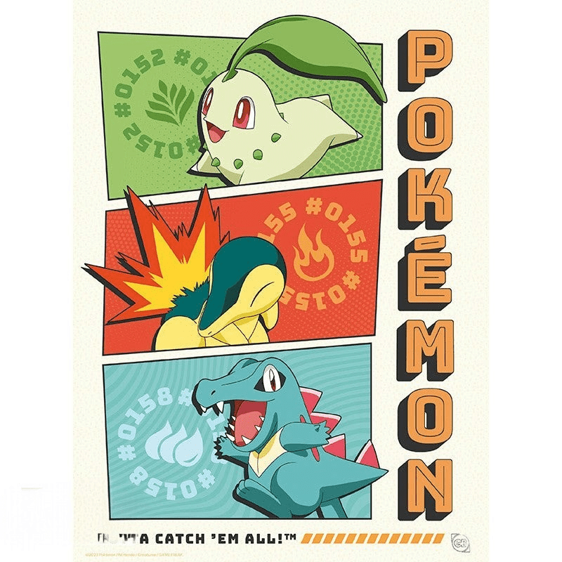 Pokémon Starters posterportfolio met 9 A4-posters - Fans Geek Storeproduct_type#GB eye