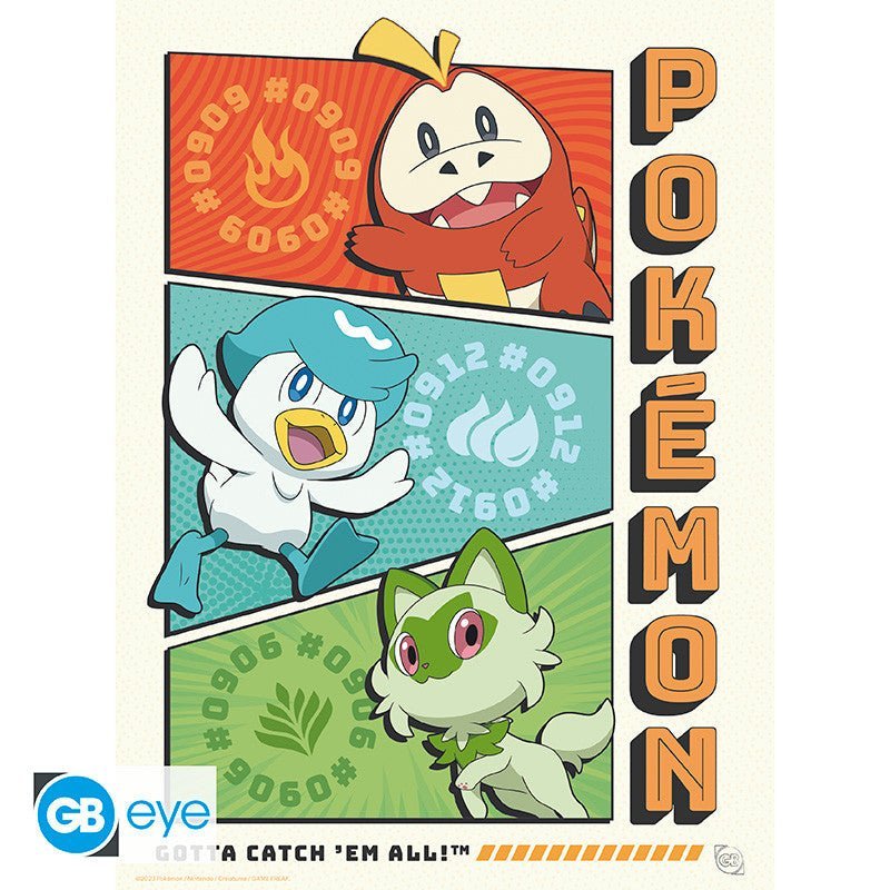 Pokémon Starters posterportfolio met 9 A4-posters - Fans Geek Storeproduct_type#GB eye