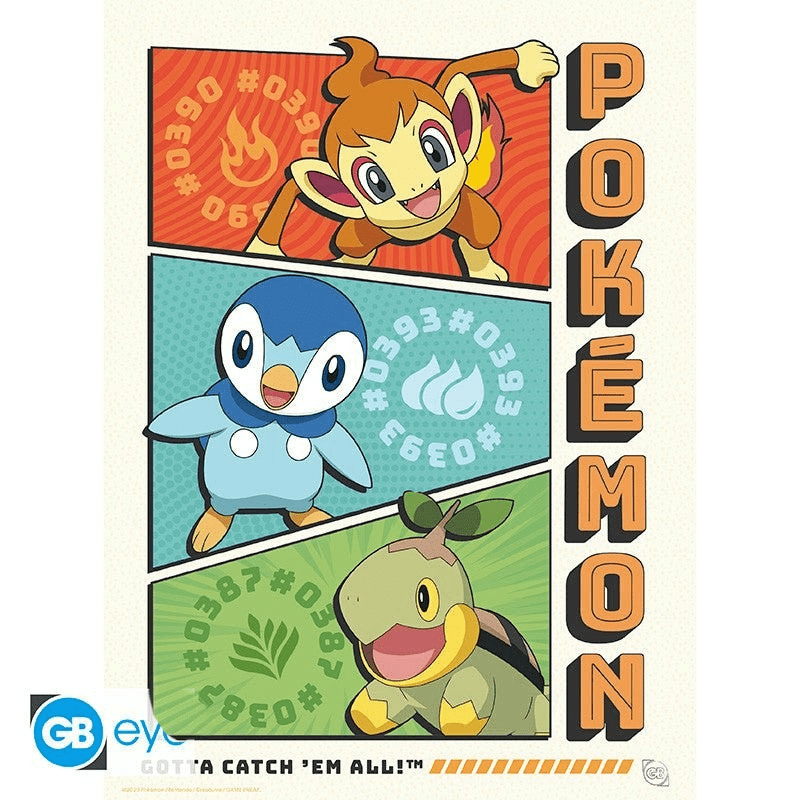 Pokémon Starters posterportfolio met 9 A4-posters - Fans Geek Storeproduct_type#GB eye