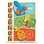 Pokémon Starters posterportfolio met 9 A4-posters - Fans Geek Storeproduct_type#GB eye