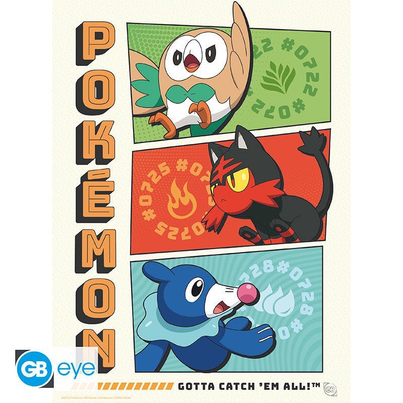 Pokémon Starters posterportfolio met 9 A4-posters - Fans Geek Storeproduct_type#GB eye