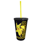 POKEMON - Tumbler with straw - 470ml - Pikachu Collage - Fans Geek Store