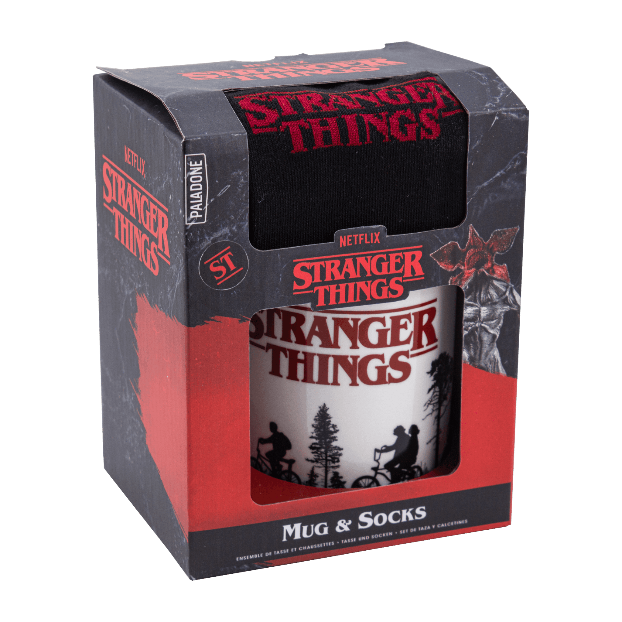 Stranger Things: Logo Mug and Socks Set - Fans Geek Store