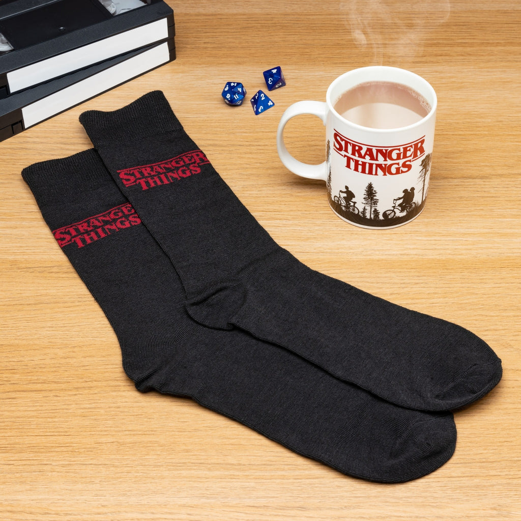 Stranger Things: Logo Mug and Socks Set - Fans Geek Store