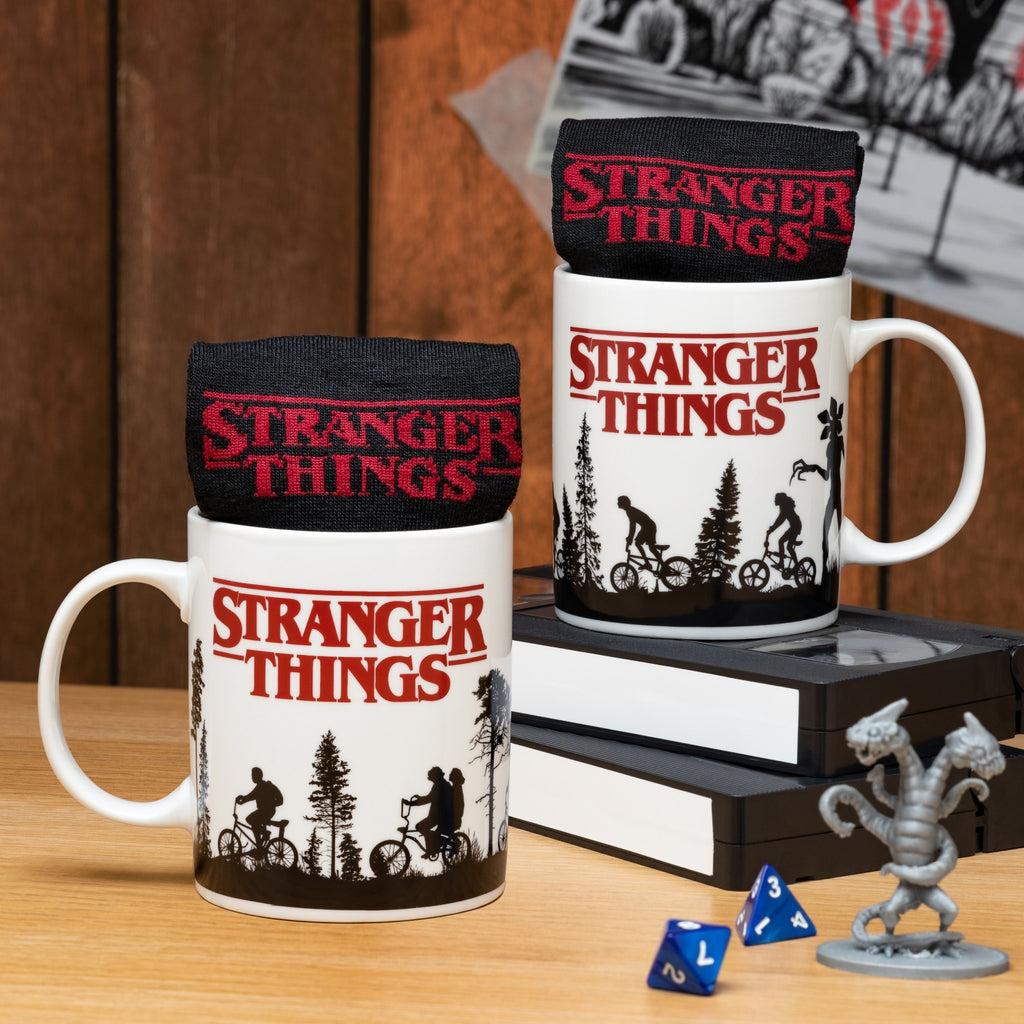 Stranger Things: Logo Mug and Socks Set - Fans Geek Store