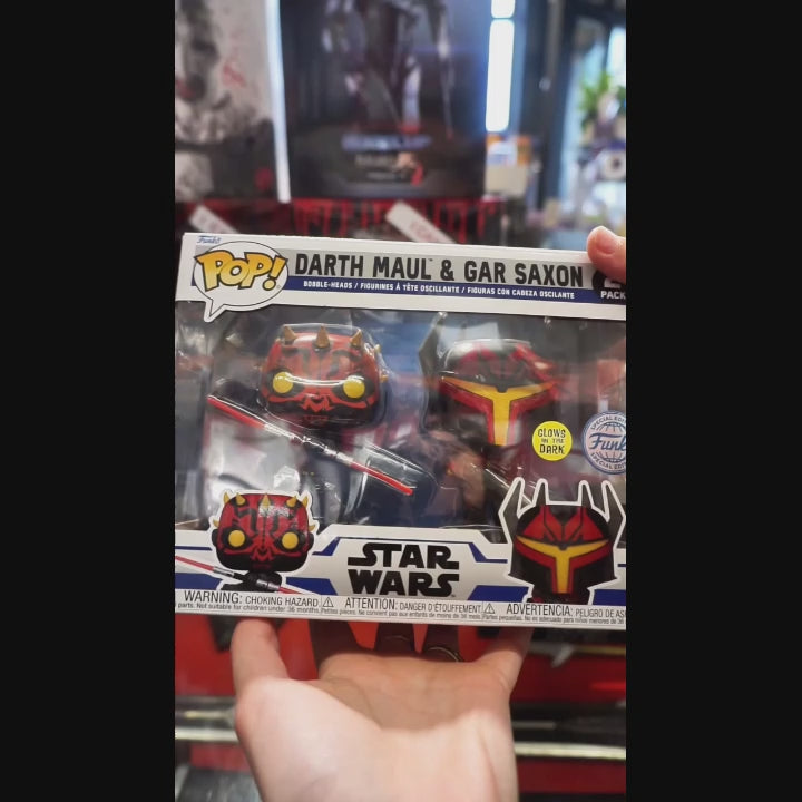 Funko POP! Star Wars Exclusive Darth Maul & Gar Saxon GITD 2-Pack Figure