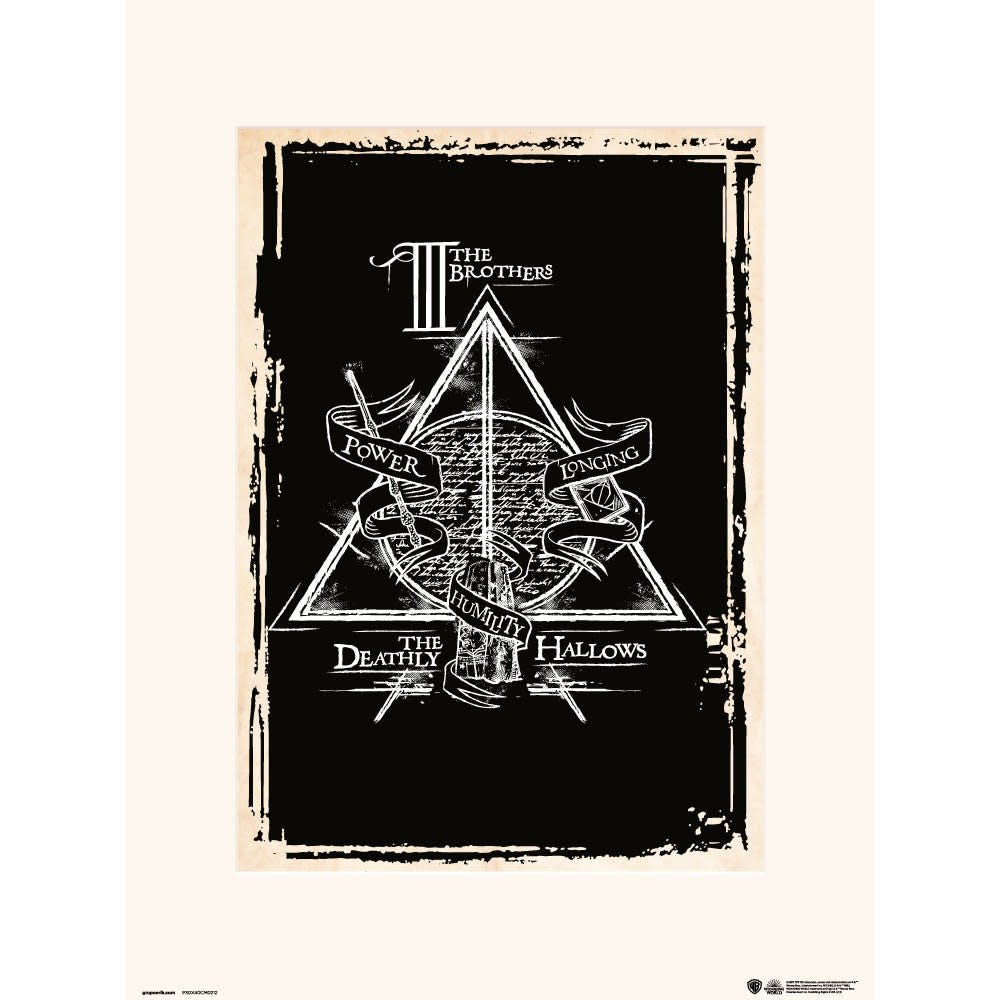 Harry Potter: Deathly Hallows Symbol Print - Fans Geek Store