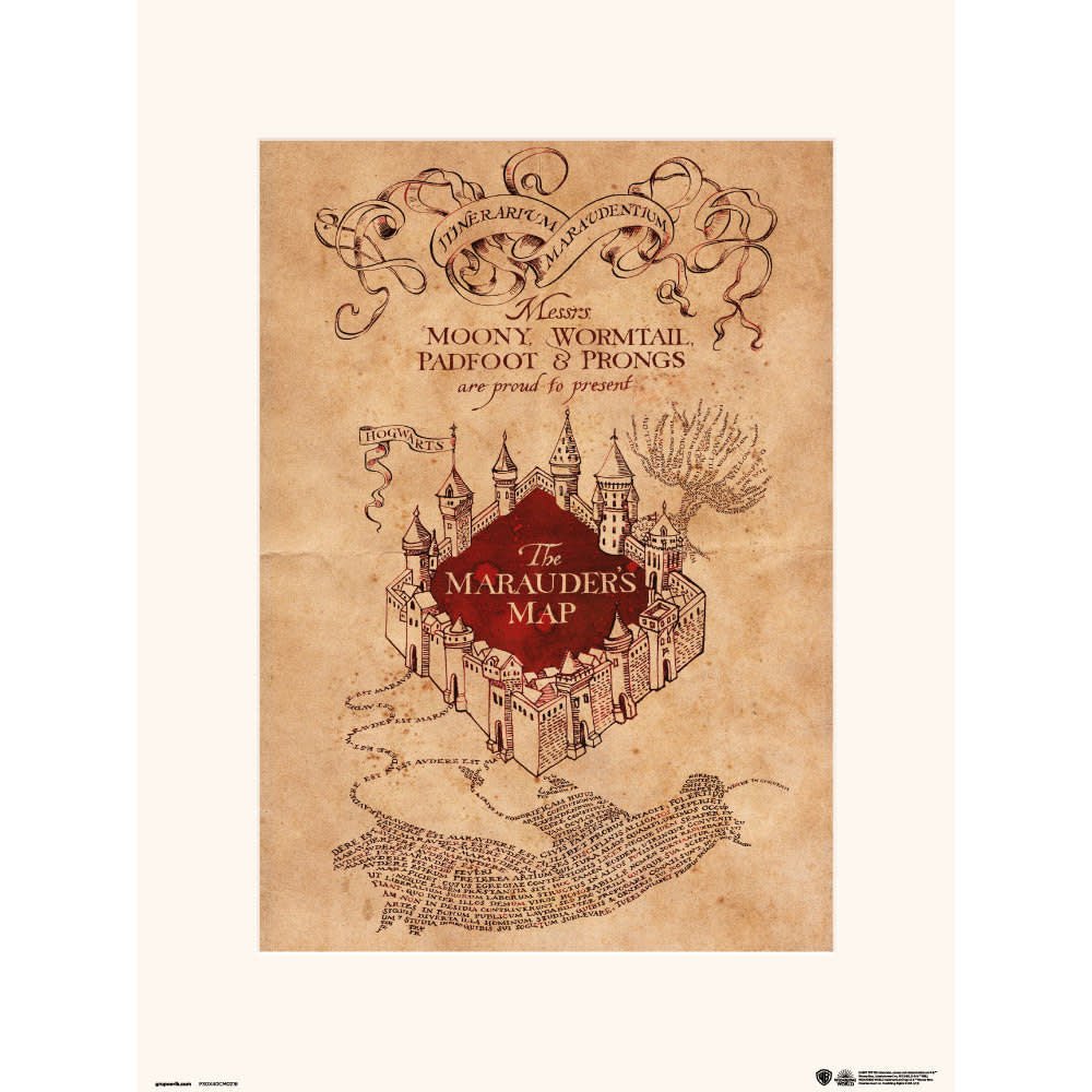 Harry Potter: The Marauders Map Print - Fans Geek Store
