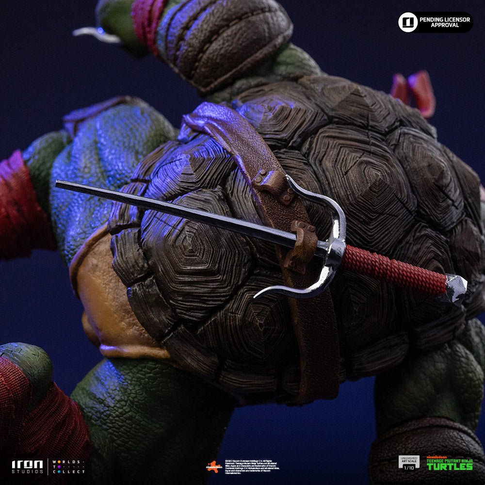 Raphael 1:10 beeld TMNT — handgeschilderd standbeeld met rode bandana - Fans Geek Storeproduct_typeIron Studios