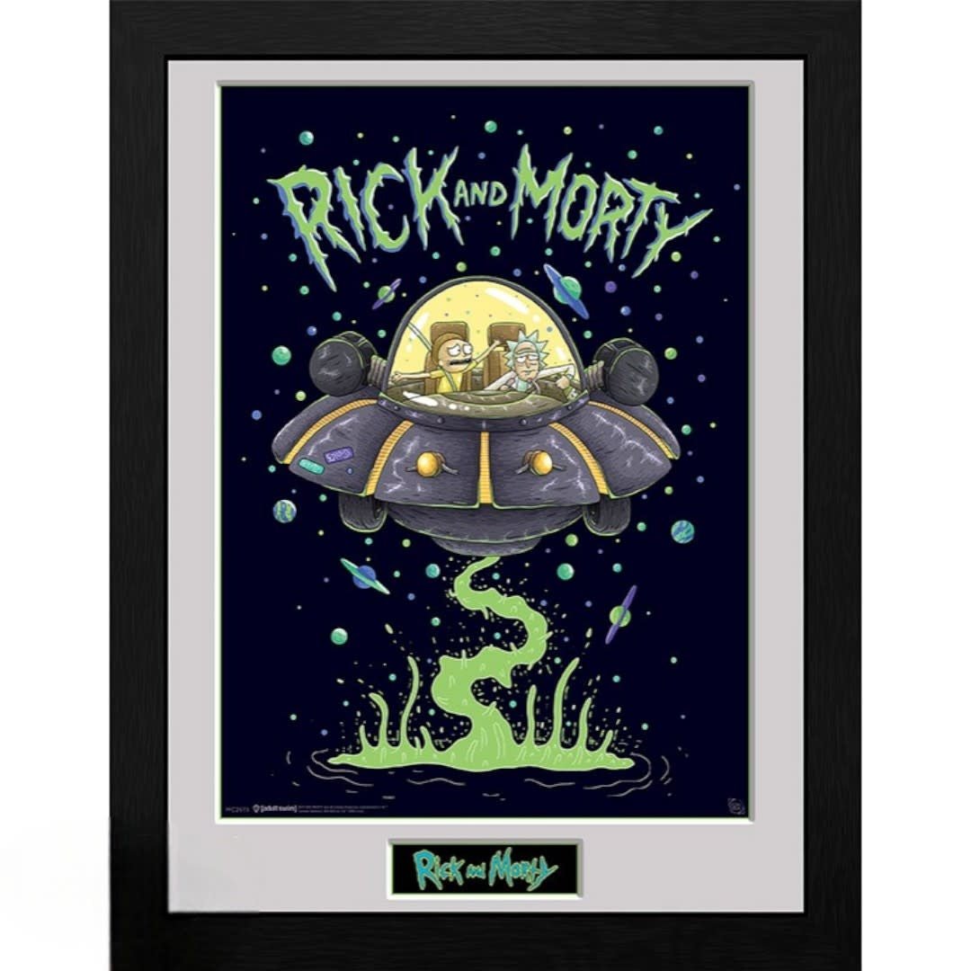 RICK AND MORTY - Framed print "Ship" - Fans Geek Store