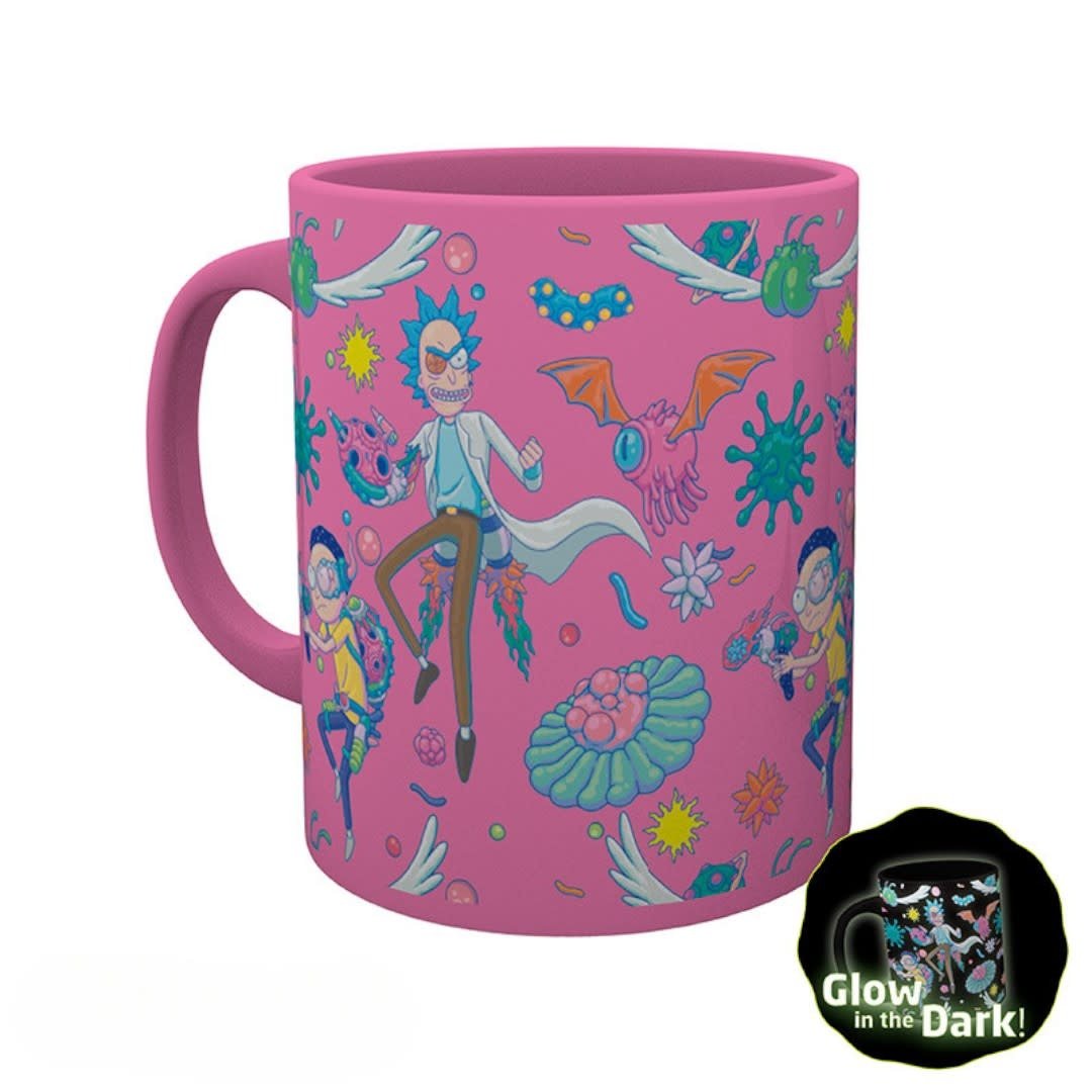 RICK AND MORTY - Pck Glass XXL +Mug+ 2 Coasters"Pattern - Fans Geek Store
