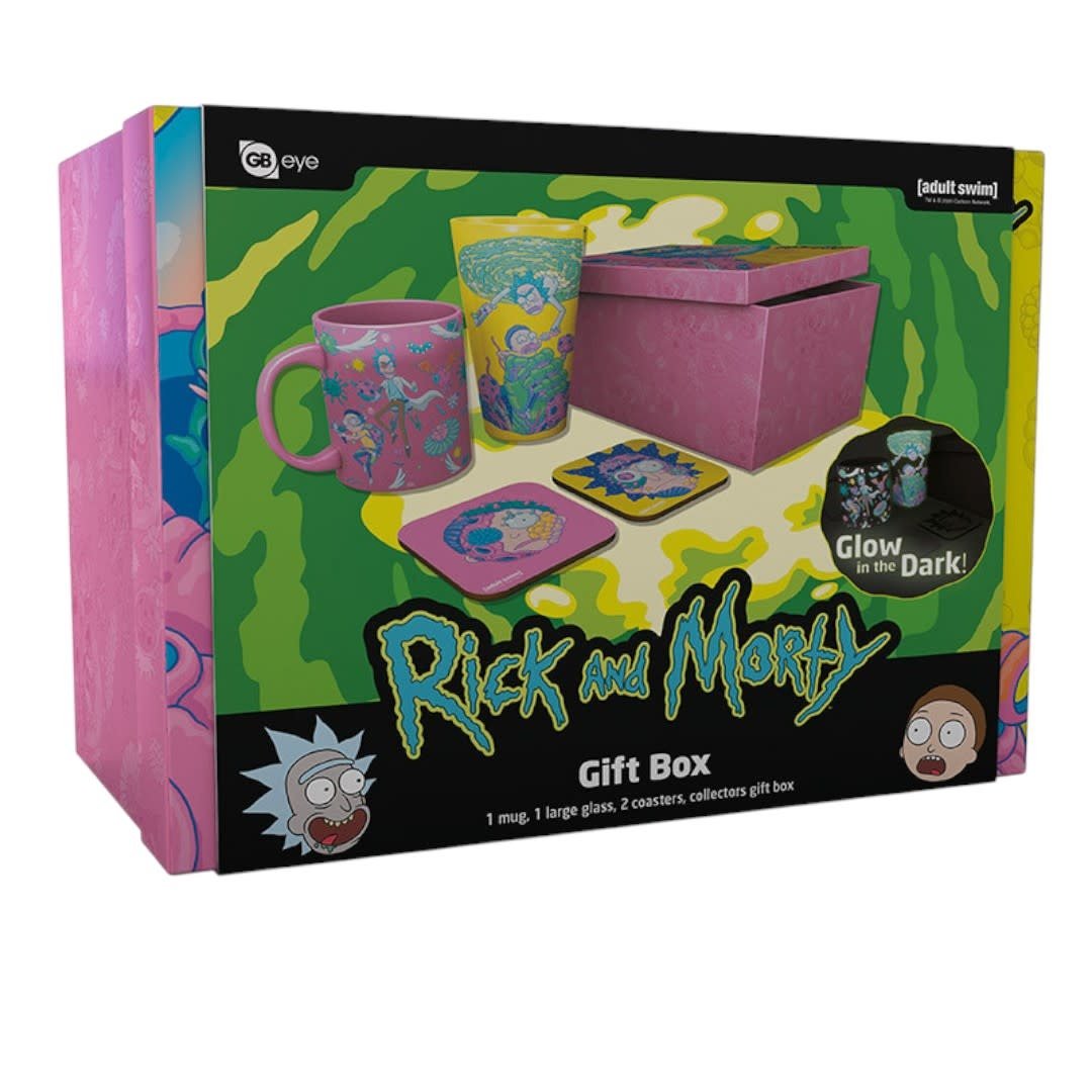 RICK AND MORTY - Pck Glass XXL +Mug+ 2 Coasters"Pattern - Fans Geek Store