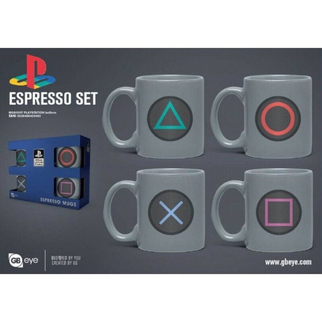 Playstation: Buttons Mini Mug Set - Fans Geek Store