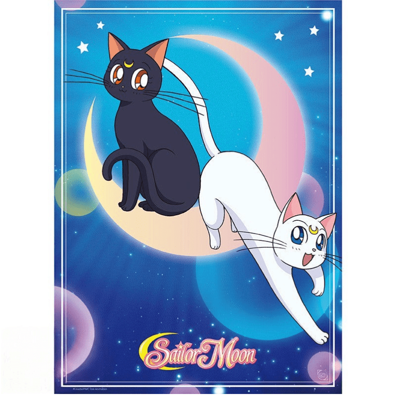 Sailor Moon chibi-poster – Luna & Artemis - Fans Geek Storeproduct_type#GB Eye