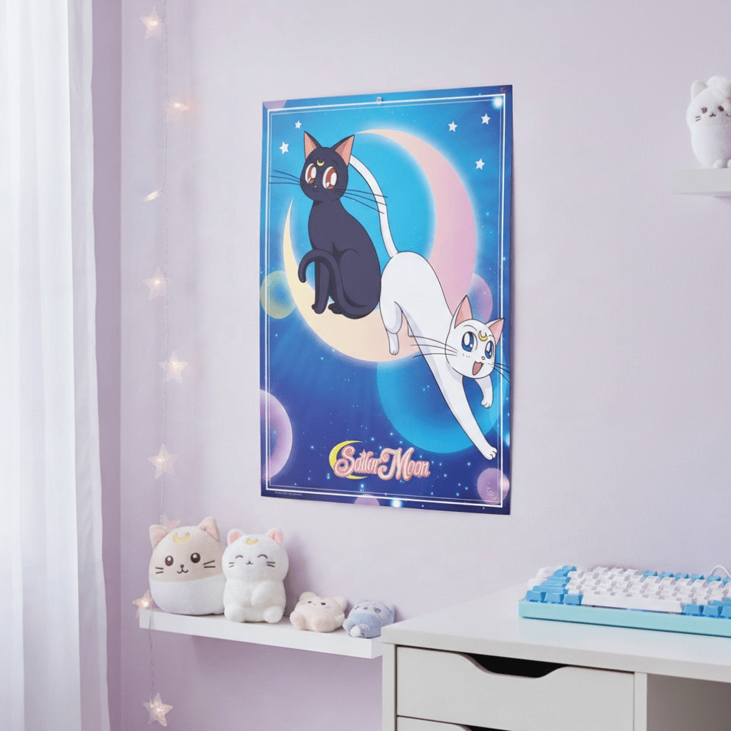 Sailor Moon chibi-poster – Luna & Artemis - Fans Geek Storeproduct_type#GB Eye